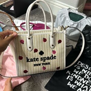 kate spade straw crossbody bag